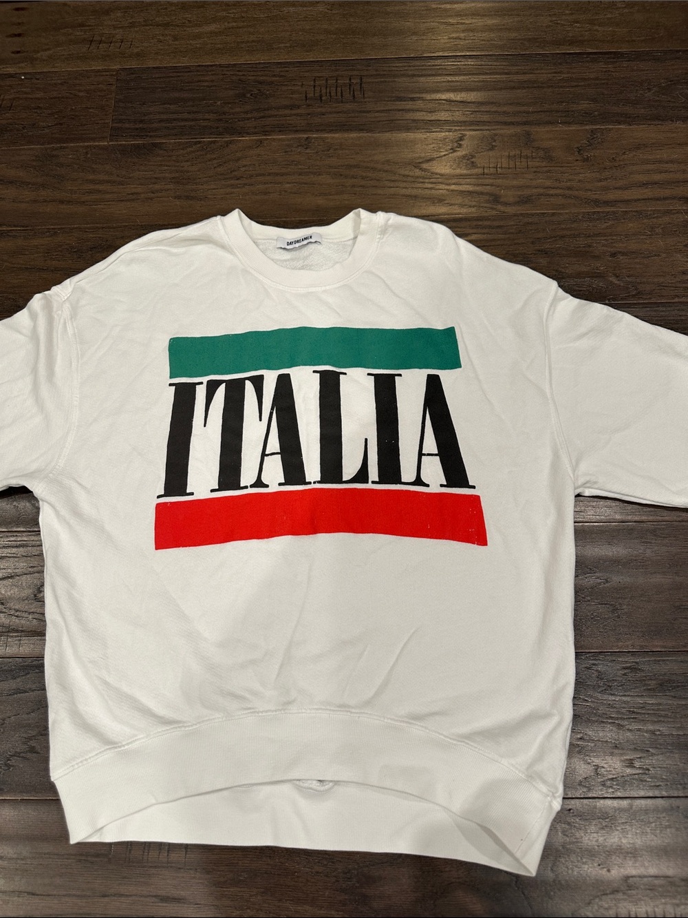 Daydreamer White Italia Crewneck Sweatshirt